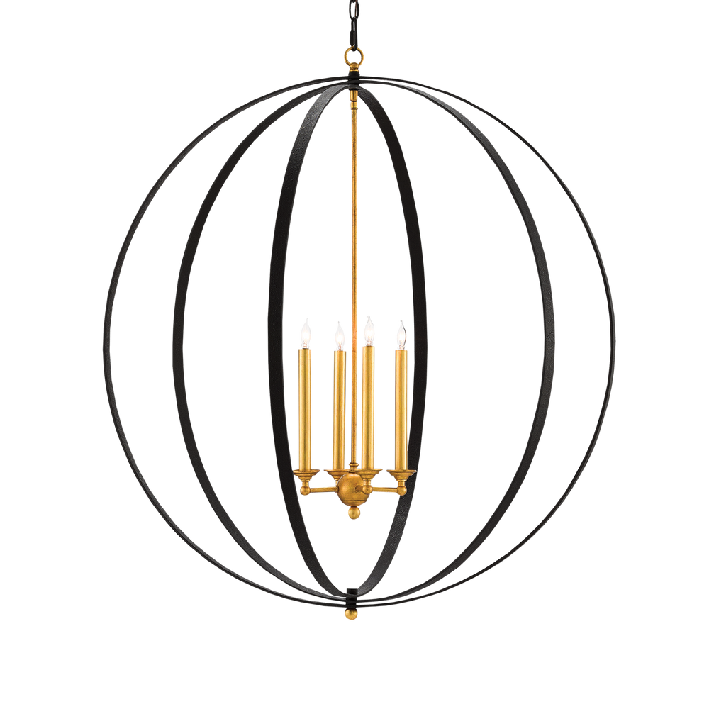 Ogden Black Orb Chandelier