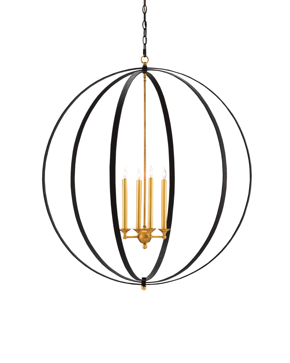 Ogden Black Orb Chandelier