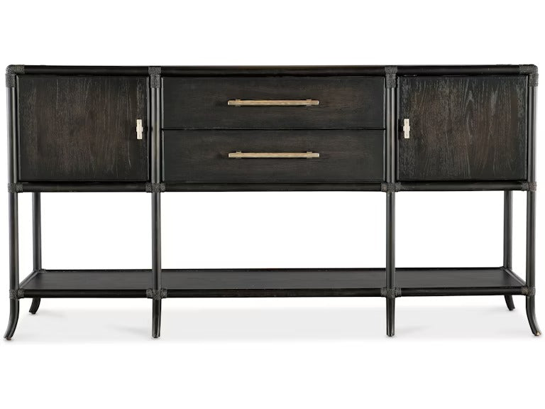 Retreat Pole Rattan Sideboard - Black Sand