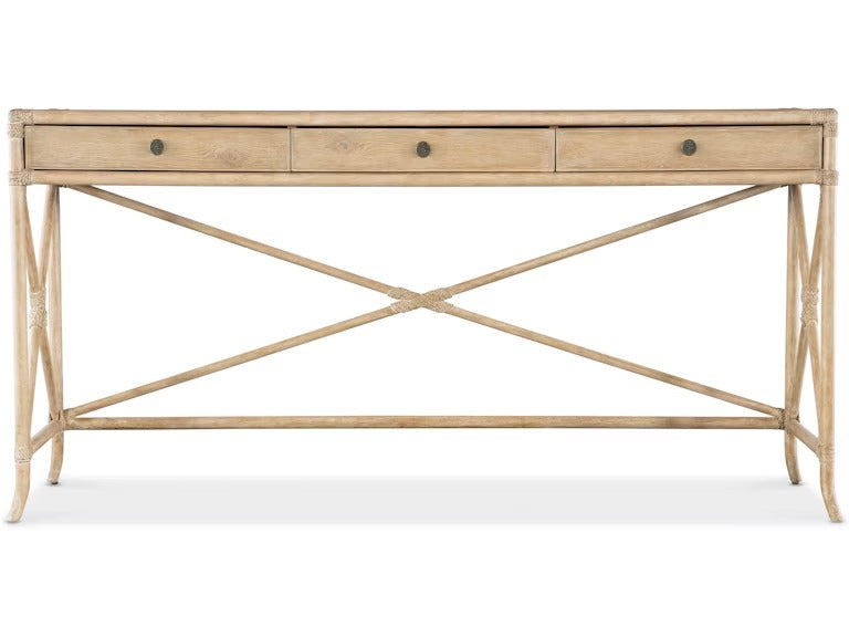 Retreat Pole Rattan Console