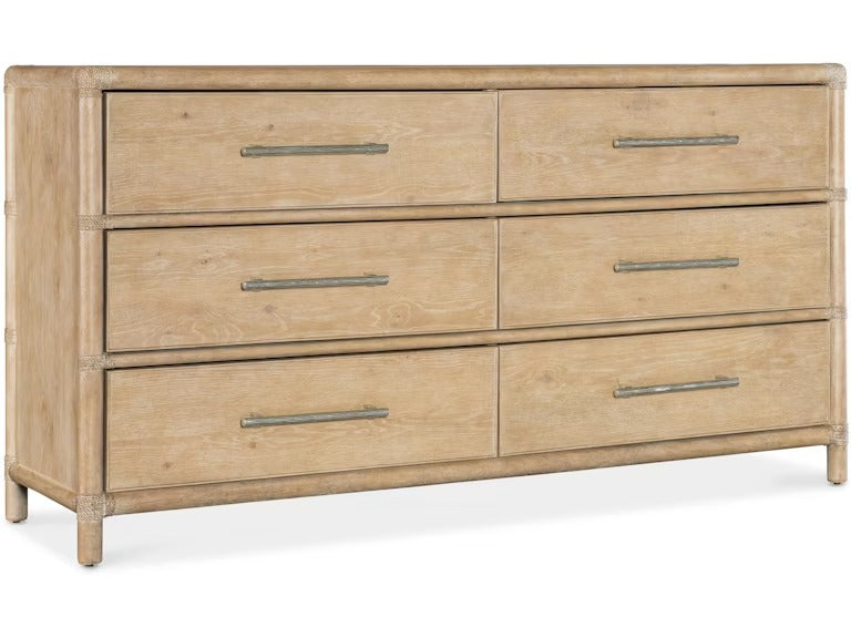 Retreat Pole Rattan Dresser - Dune.