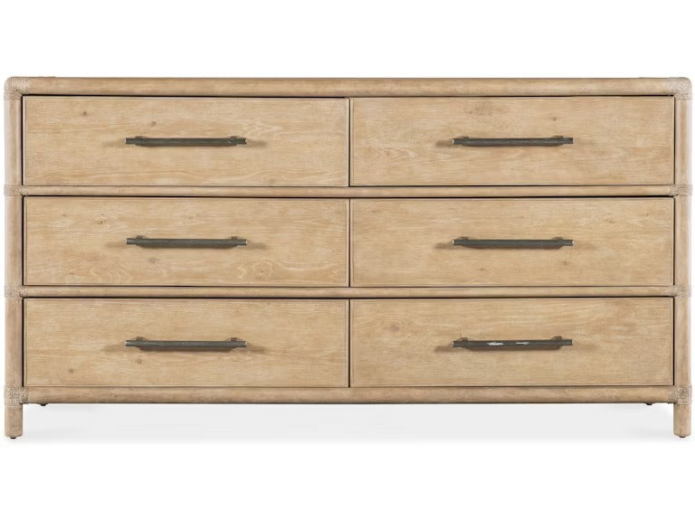 Retreat Pole Rattan Dresser - Dune.