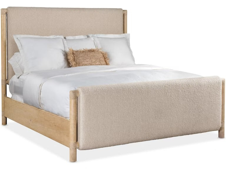 Retreat Queen Upholstered Panel Bed - Dune.