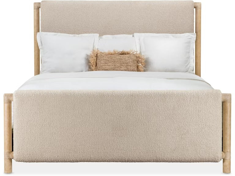 Retreat King Upholstered Panel Bed - Dune.