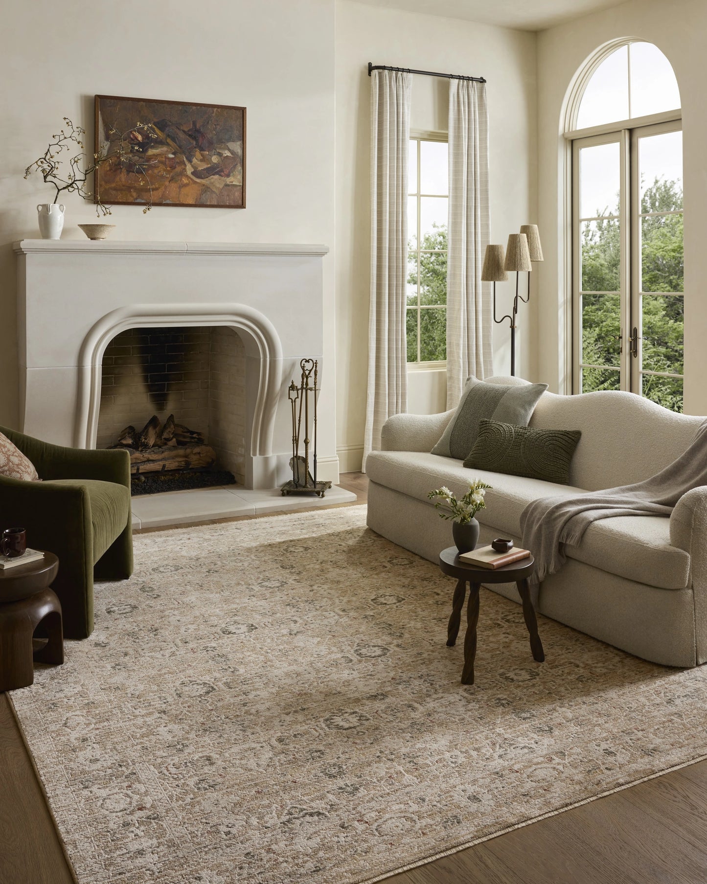 Loloi Clarisse Natural / Granite 9'-6" x 13' Area Rug