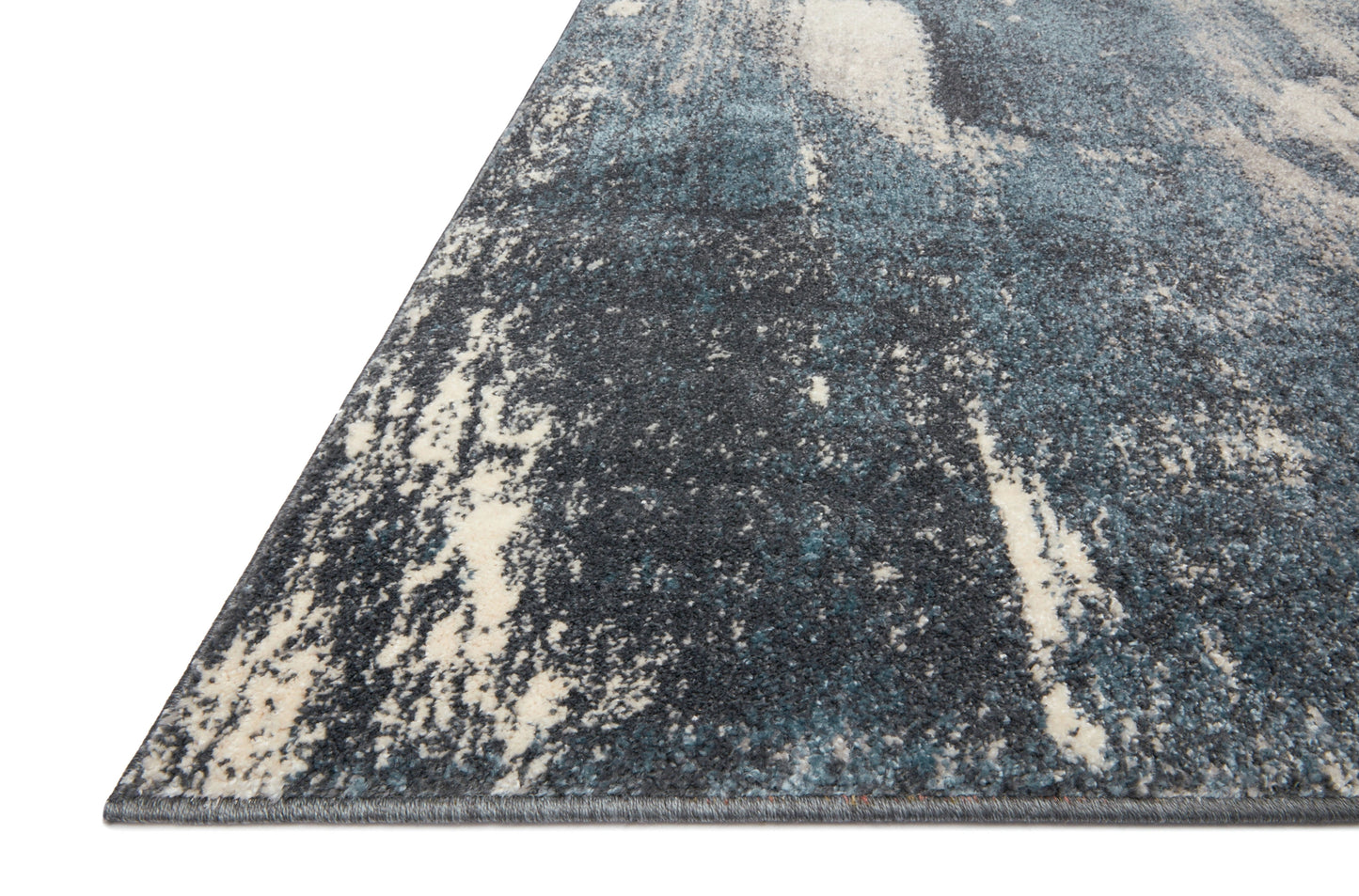 Loloi Spirit Indigo / Ivory 2'-7" x 4' Accent Rug