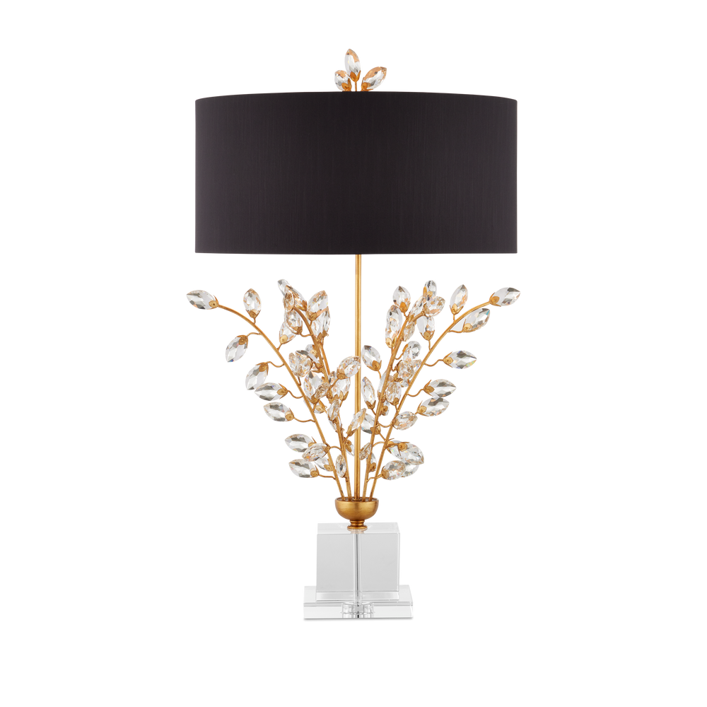 Forget-Me-Not Gold Table Lamp.