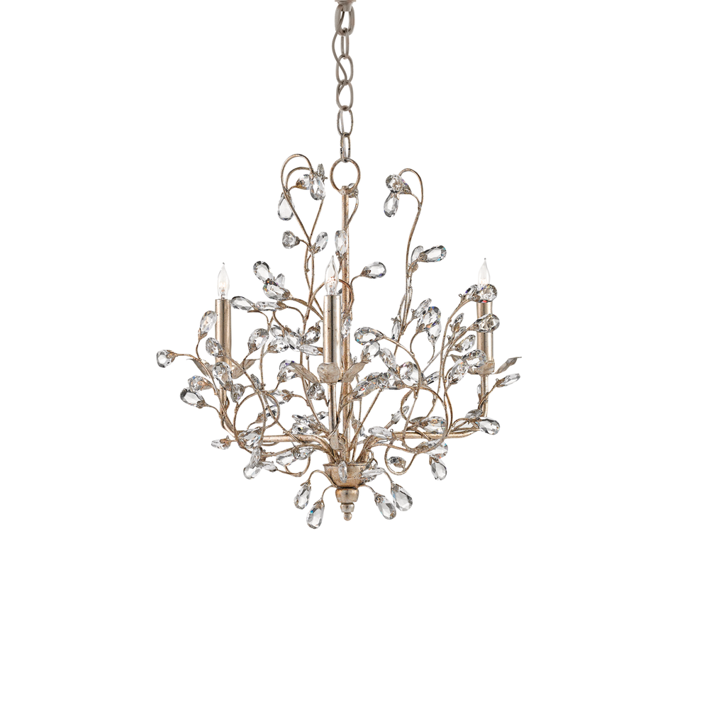 
                      
                        Crystal Bud Small Silver Chandelier
                      
                    