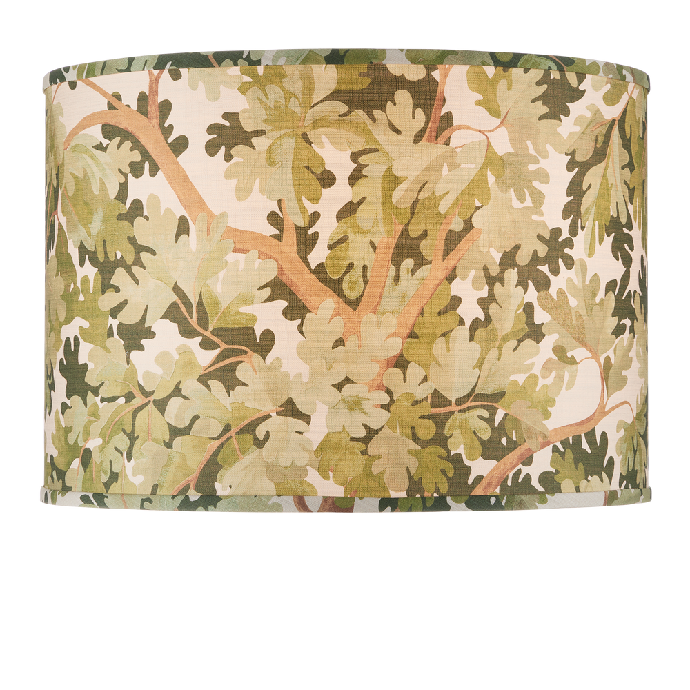 Woodland Green Drum Lamp Shade