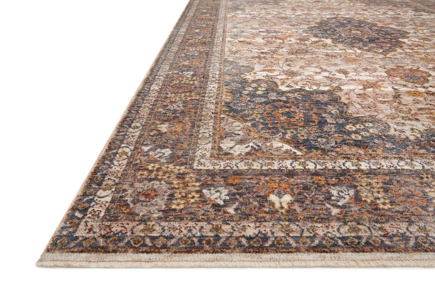 Loloi Lourdes Natural / Ocean 9'-6" x 13'-1" Area Rug