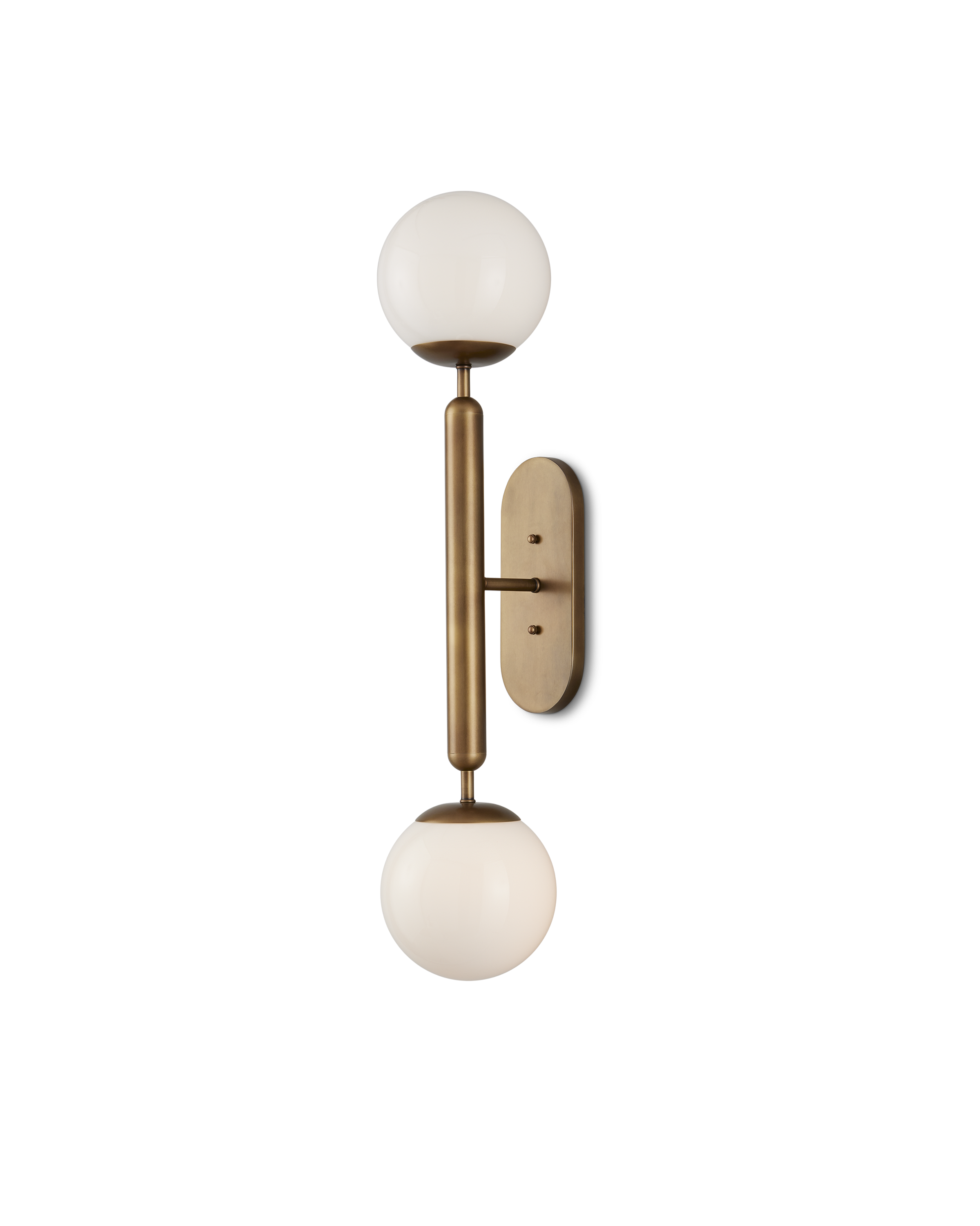 Barbican Double-Light Brass Wall Sconce - Thumbnail 2