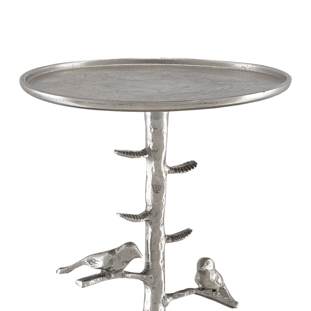 Piaf Silver Drinks Table