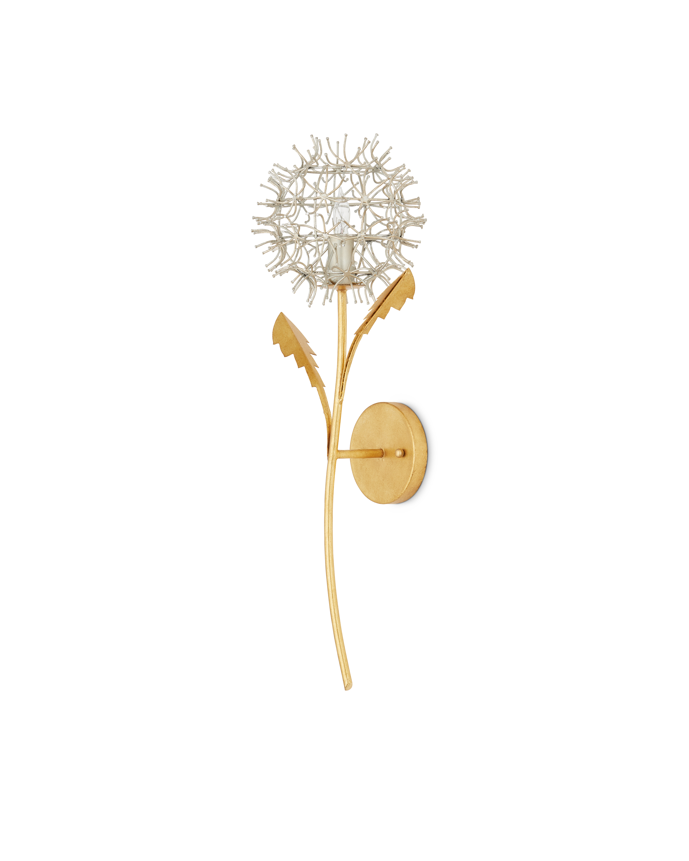 Dandelion Silver & Gold Wall Sconce - Thumbnail 3