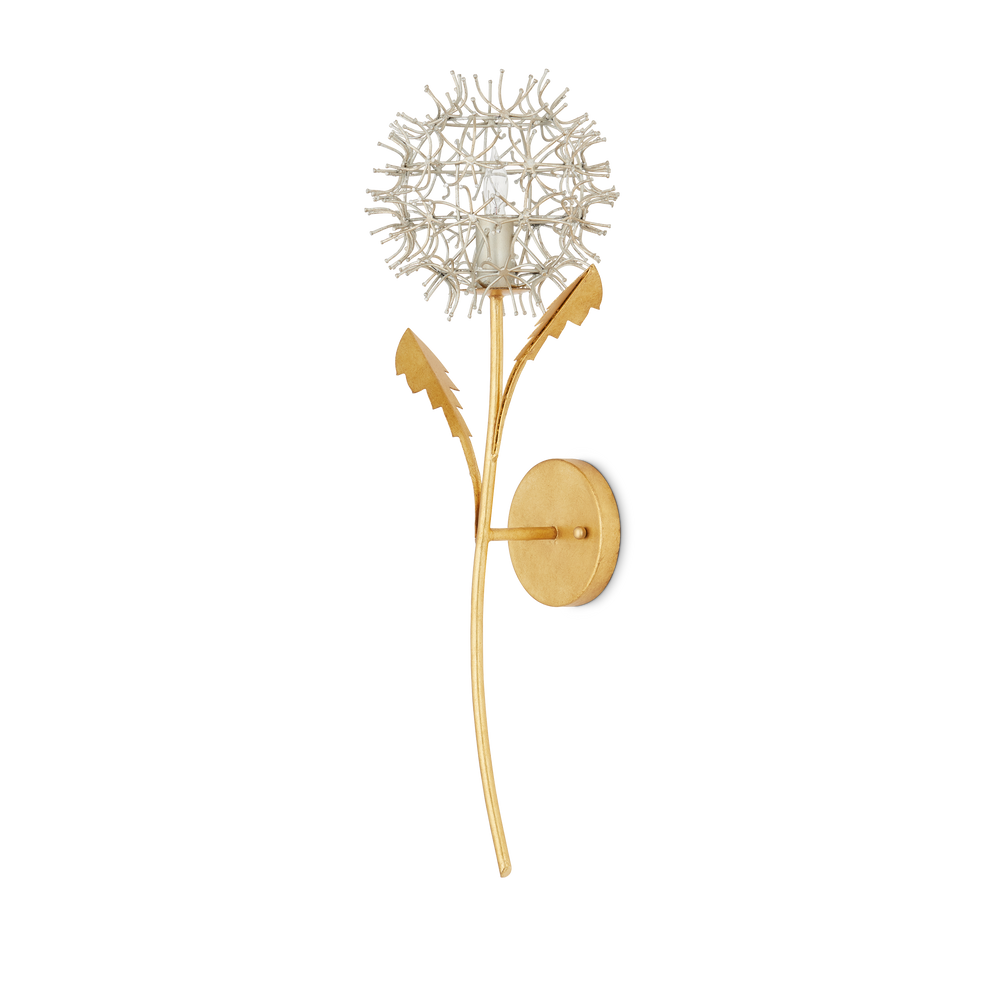 
                      
                        Dandelion Silver & Gold Wall Sconce
                      
                    