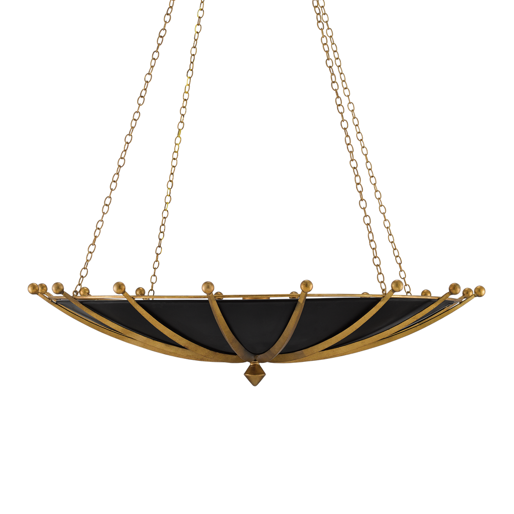 Fontaine Black & Gold Chandelier