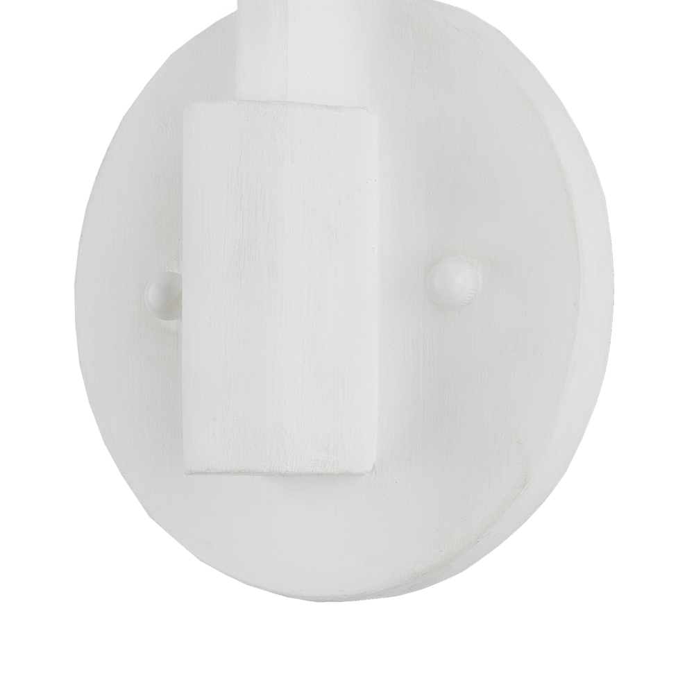 Basket White Swing-Arm Wall Sconce.