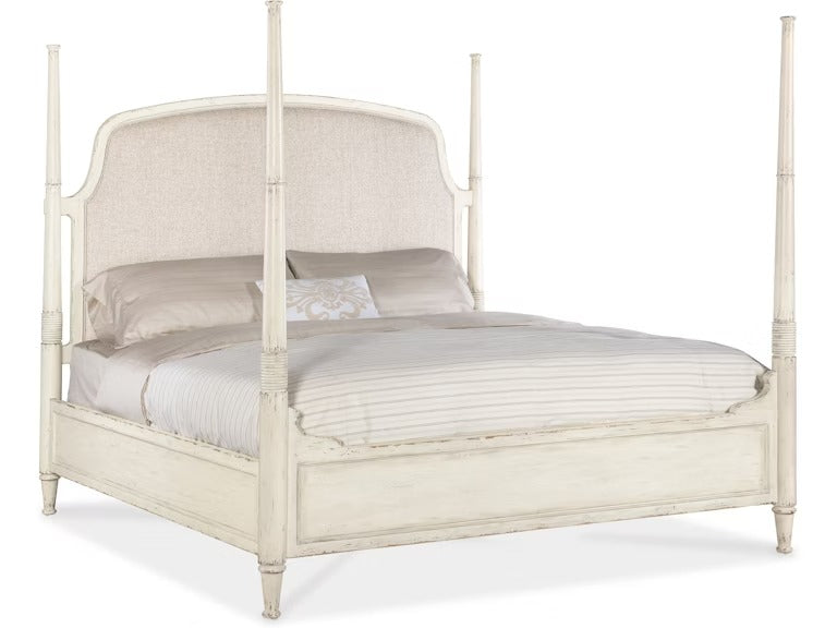 Americana King Upholstered Poster Bed