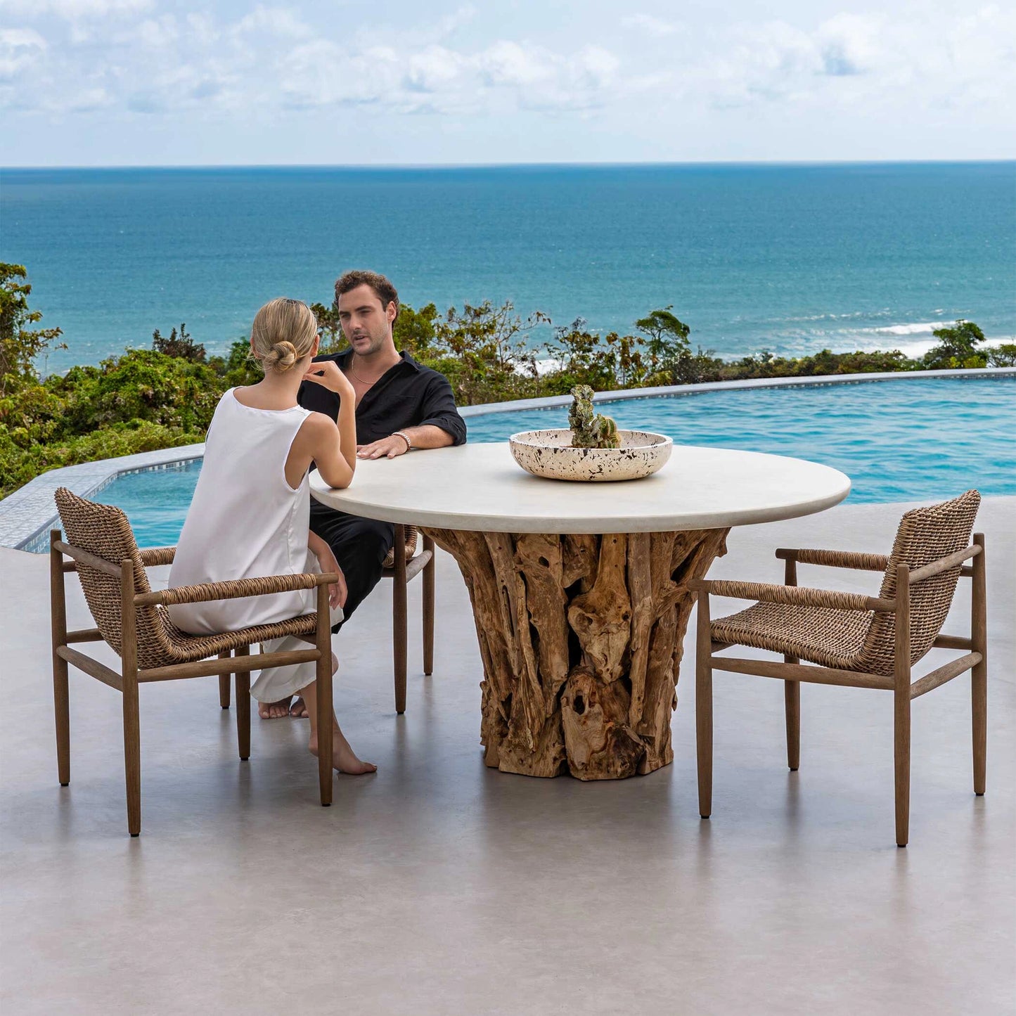 Uttermost Stonewood Indoor-Outdoor Dining Table