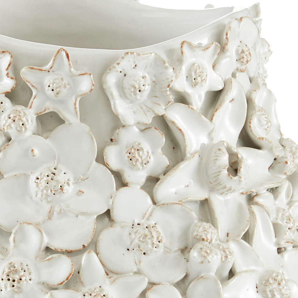 Jessamine White Vase.