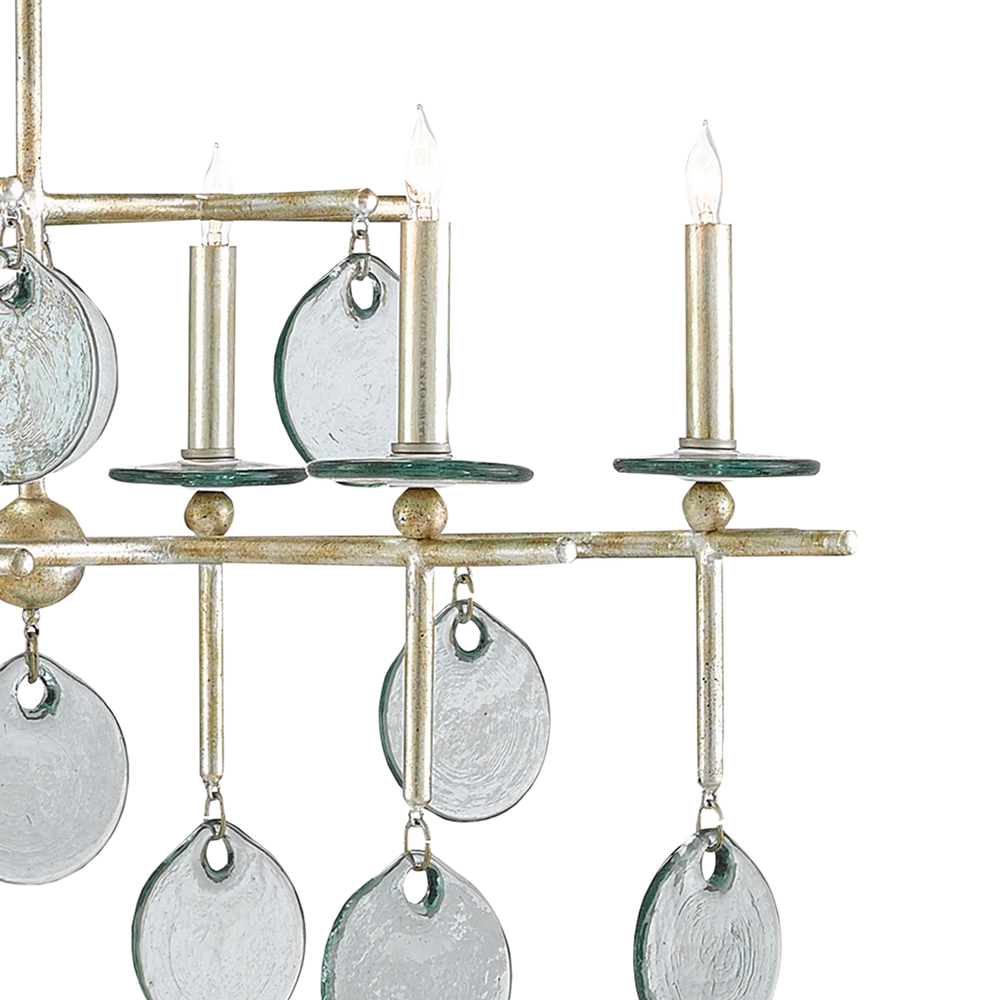 Sethos Silver Rectangular Chandelier