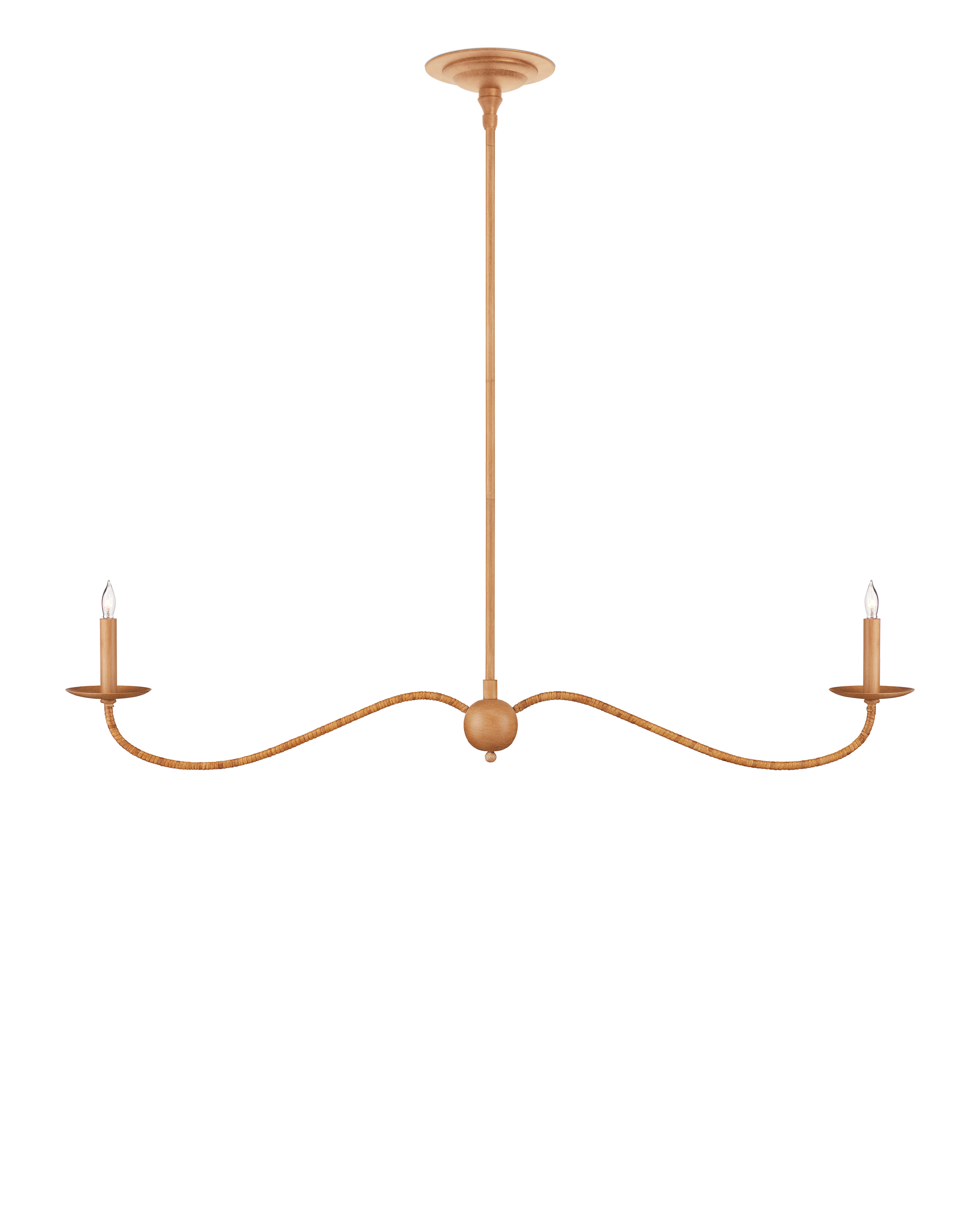 Saxon Linear Tan Chandelier