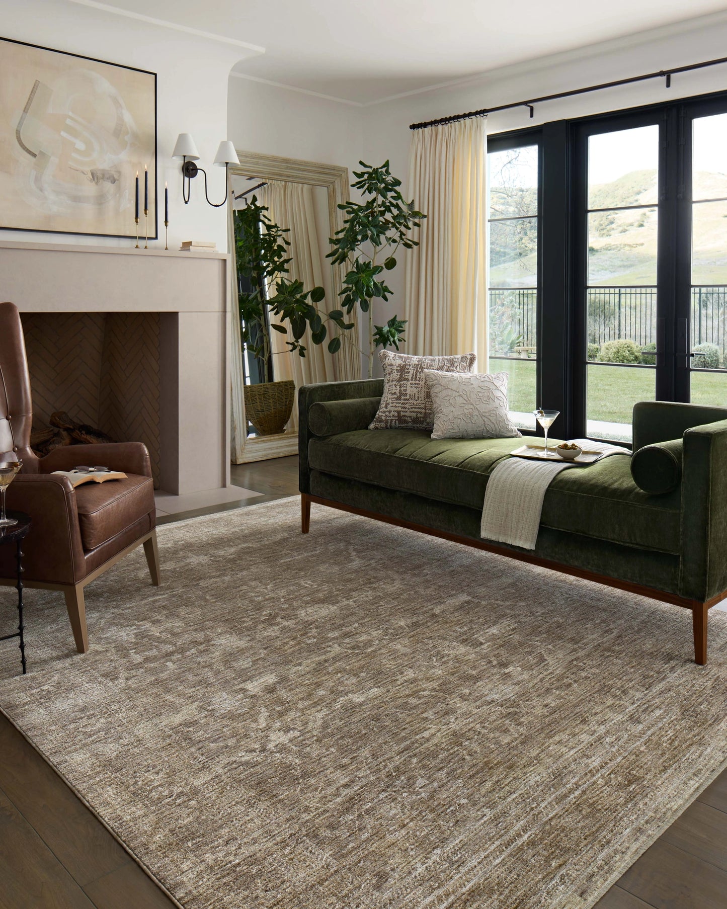 Loloi Tabitha Taupe / Pebble 9'-6" x 13' Area Rug