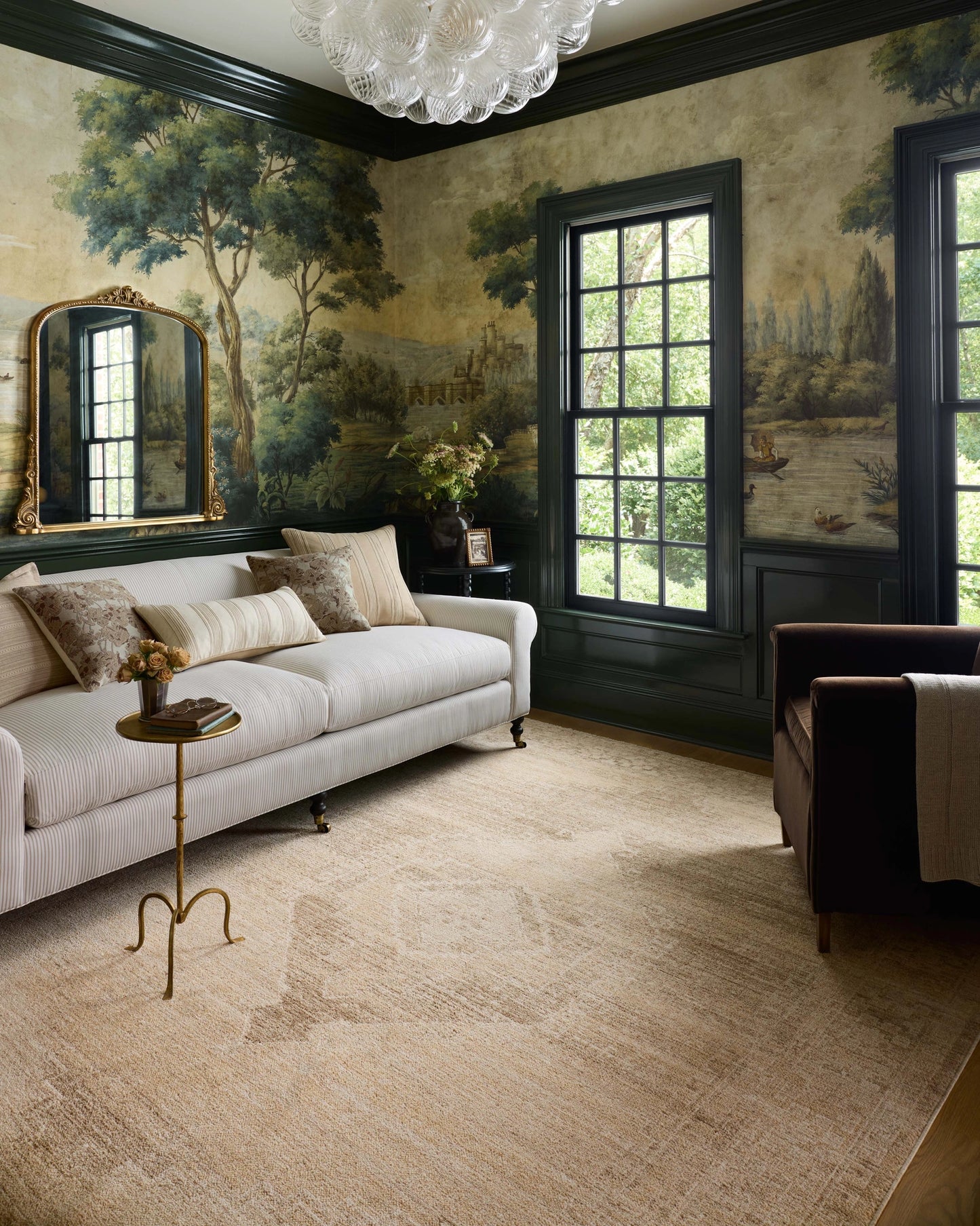 Chris Loves Julia x Loloi Palma Wheat / Taupe 5'-3" x 7'-6" Area Rug