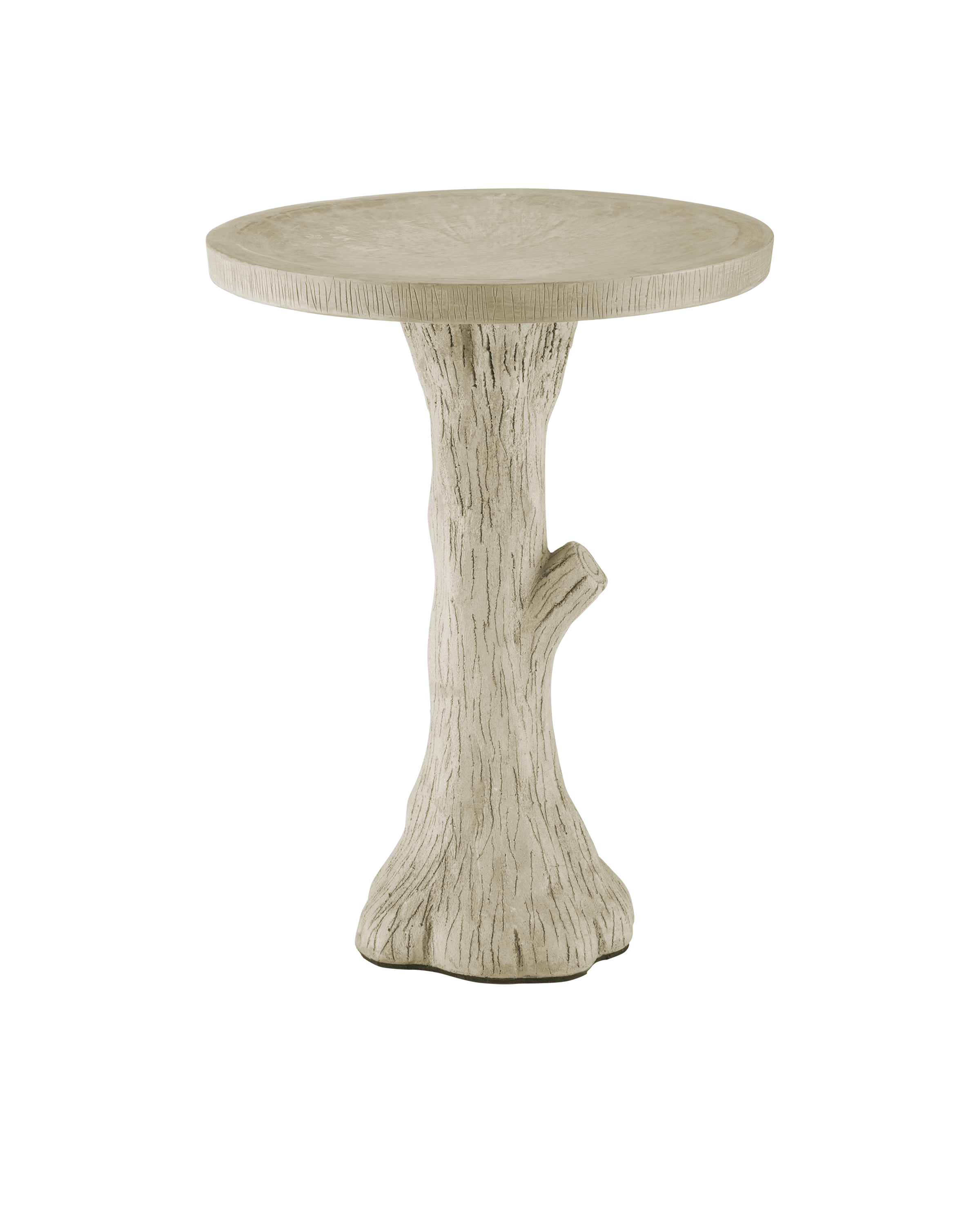 Faux Bois Small Bird Bath