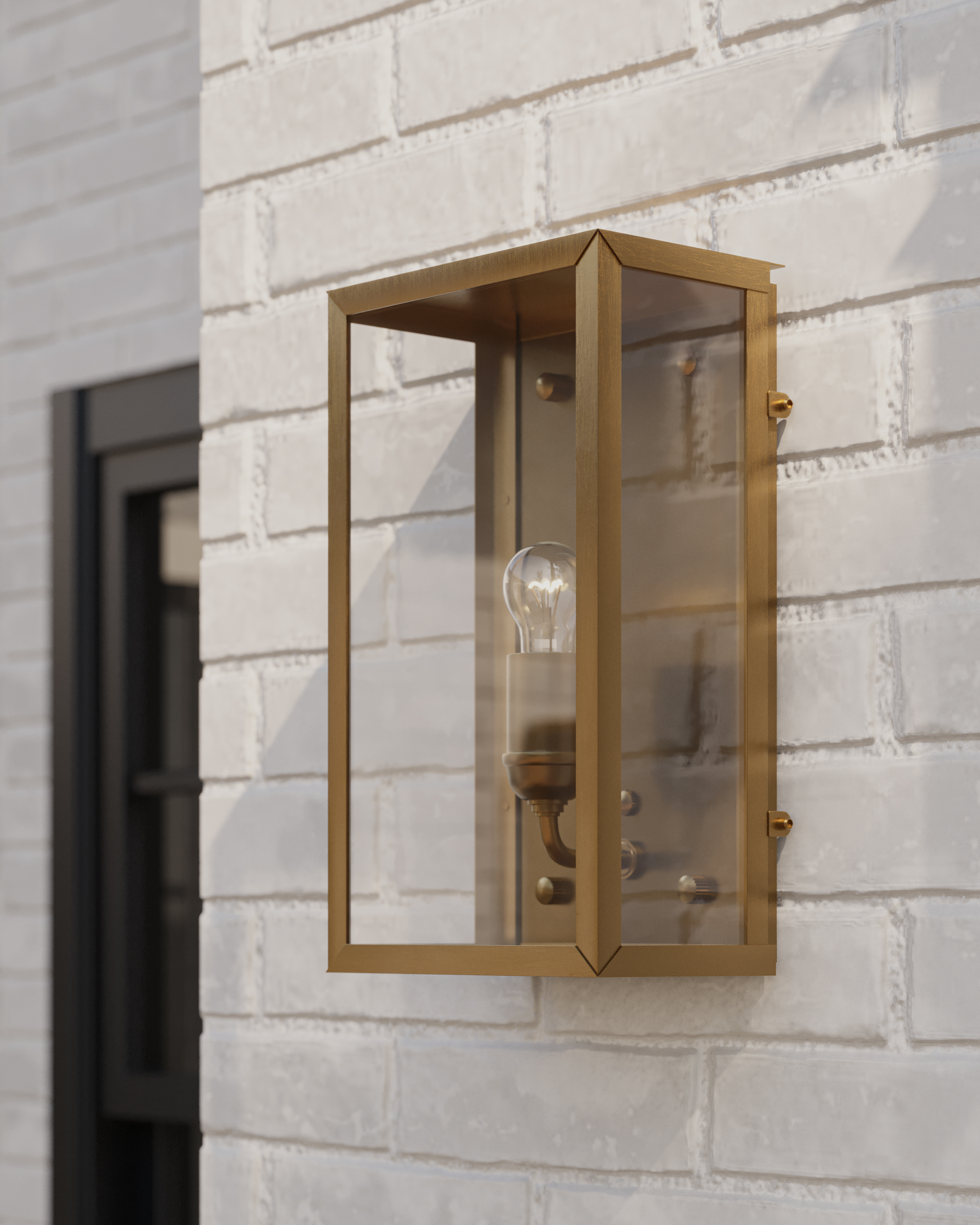 Royster Brass Outdoor Wall Sconce - Thumbnail 5