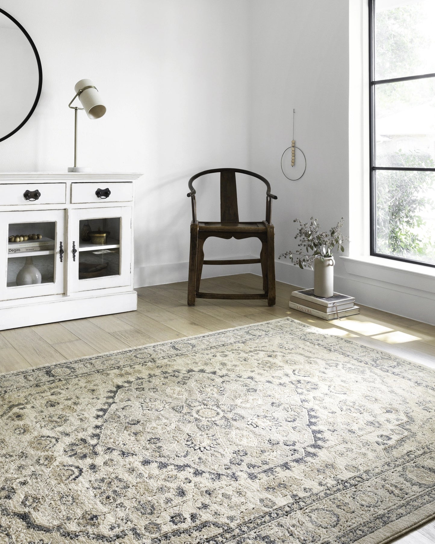 Loloi Teagan Natural / Lt. Grey 3'-4" x 5'-7" Accent Rug