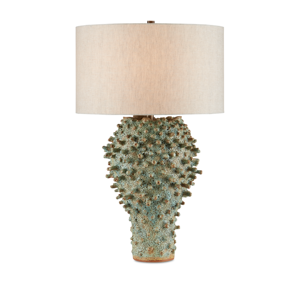 Sea Urchin Green Table Lamp.
