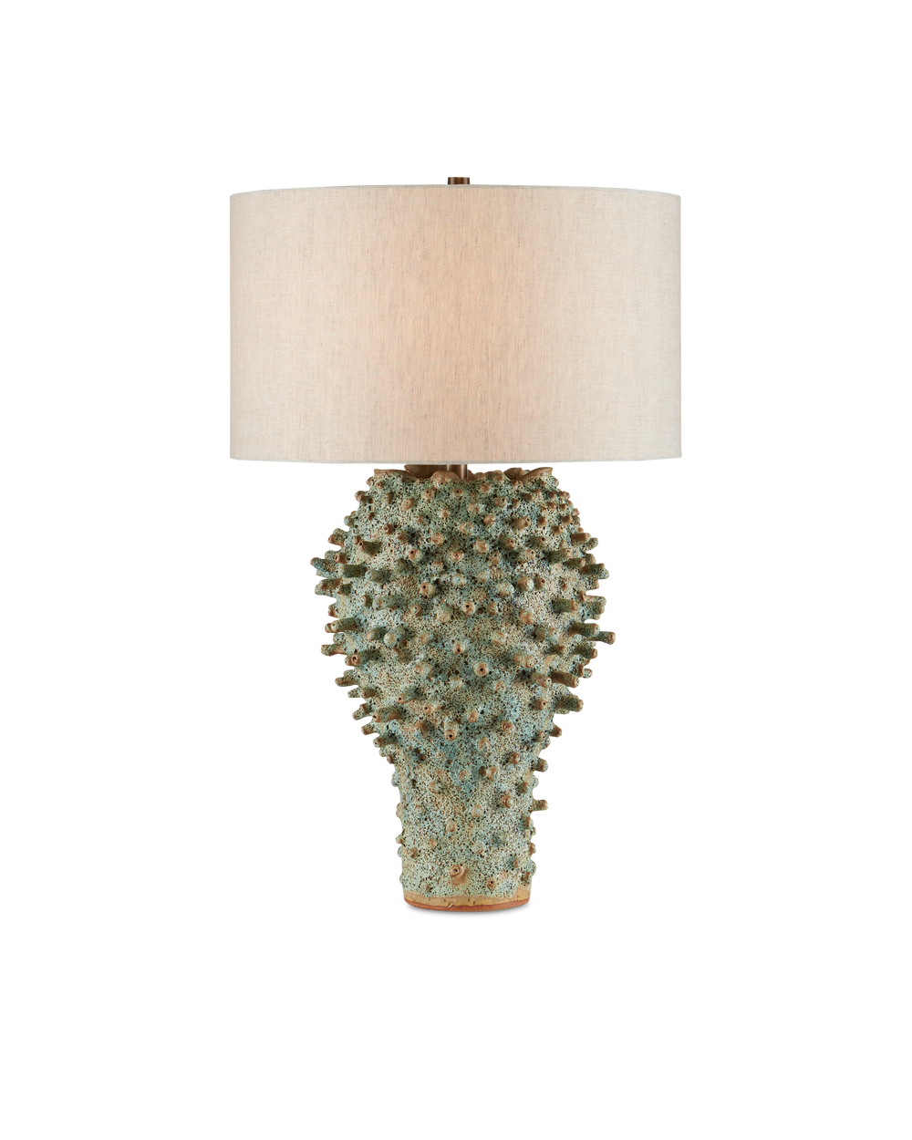 Sea Urchin Green Table Lamp.