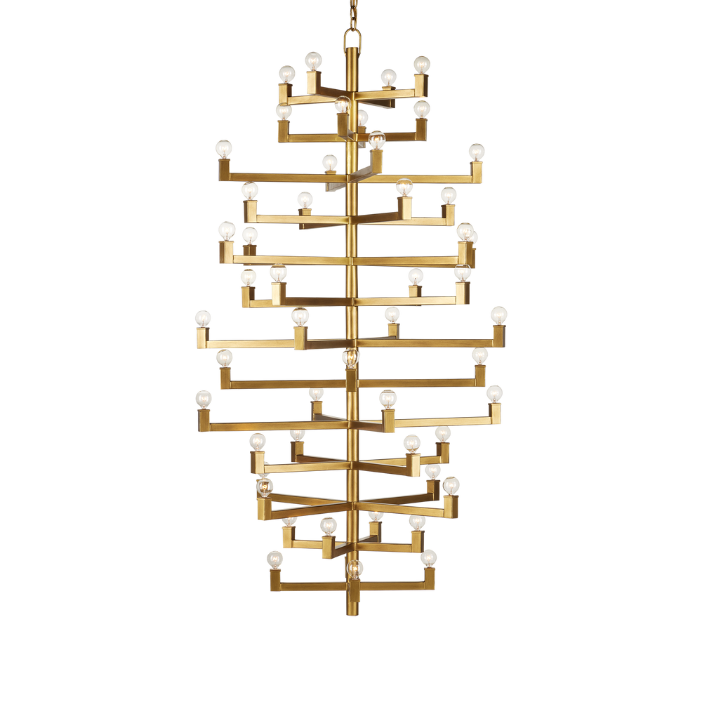 Andre Grande Brass Chandelier