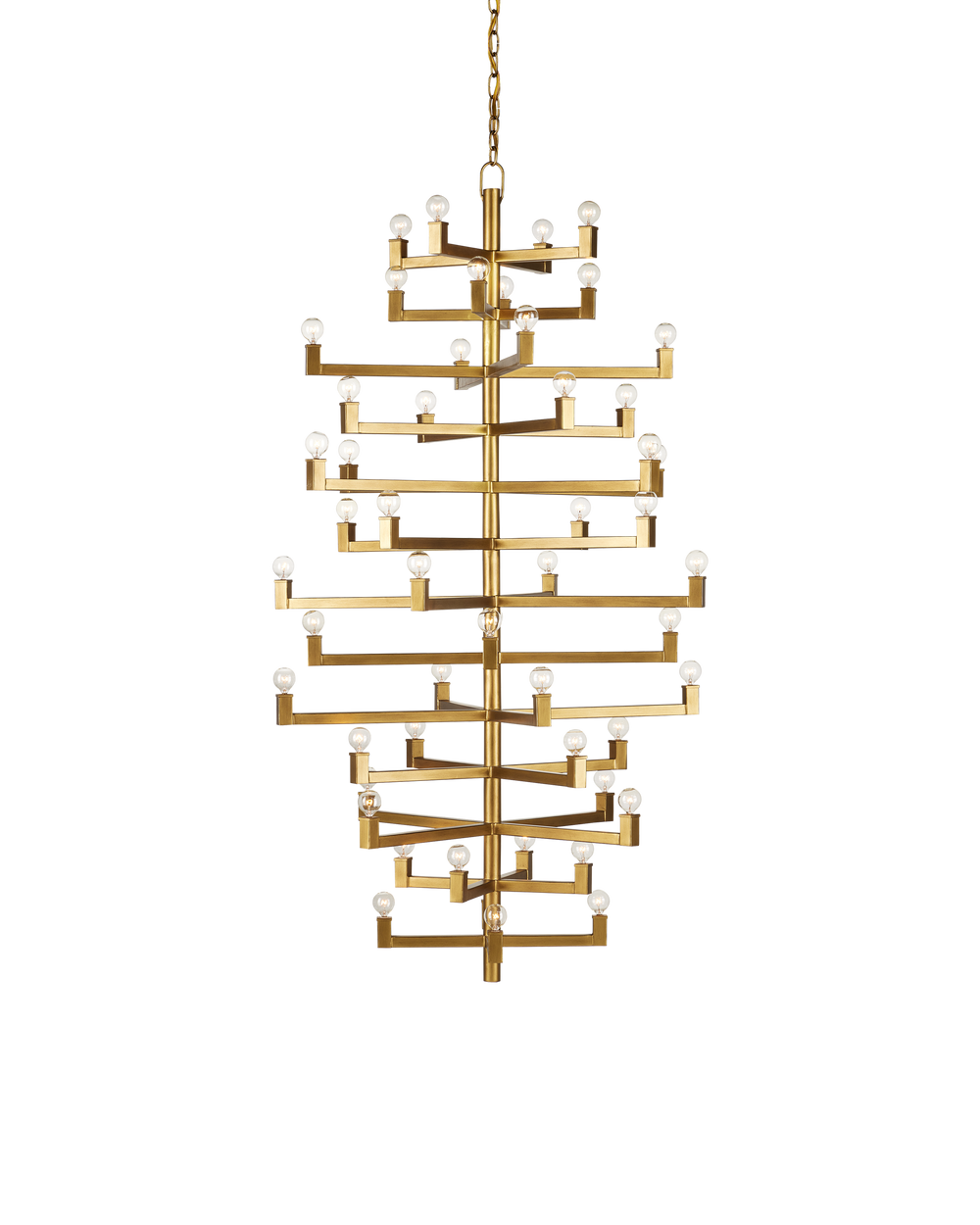 Andre Grande Brass Chandelier