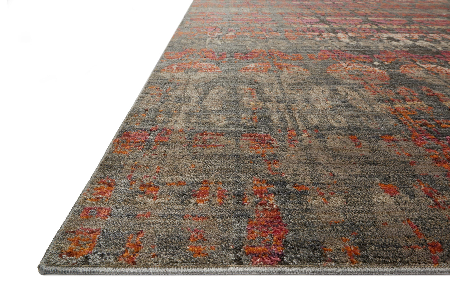 Loloi Javari Steel / Sunrise 2'-6" x 10'-0" Runner Rug