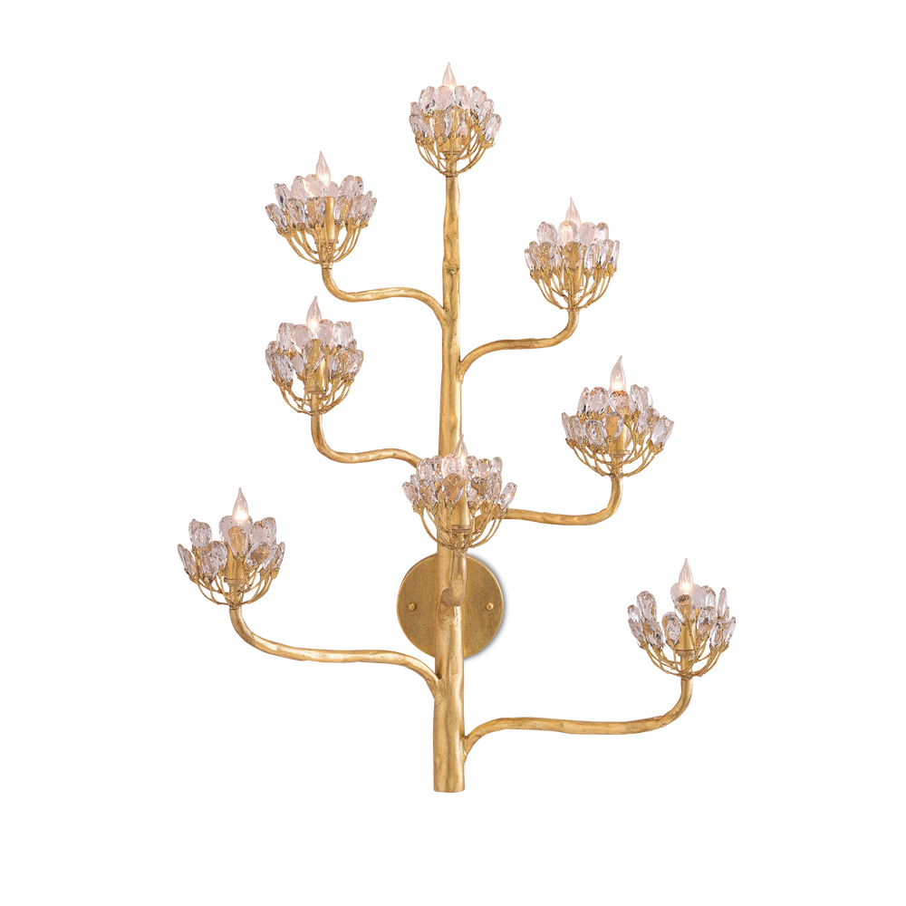 Agave Americana Gold Wall Sconce