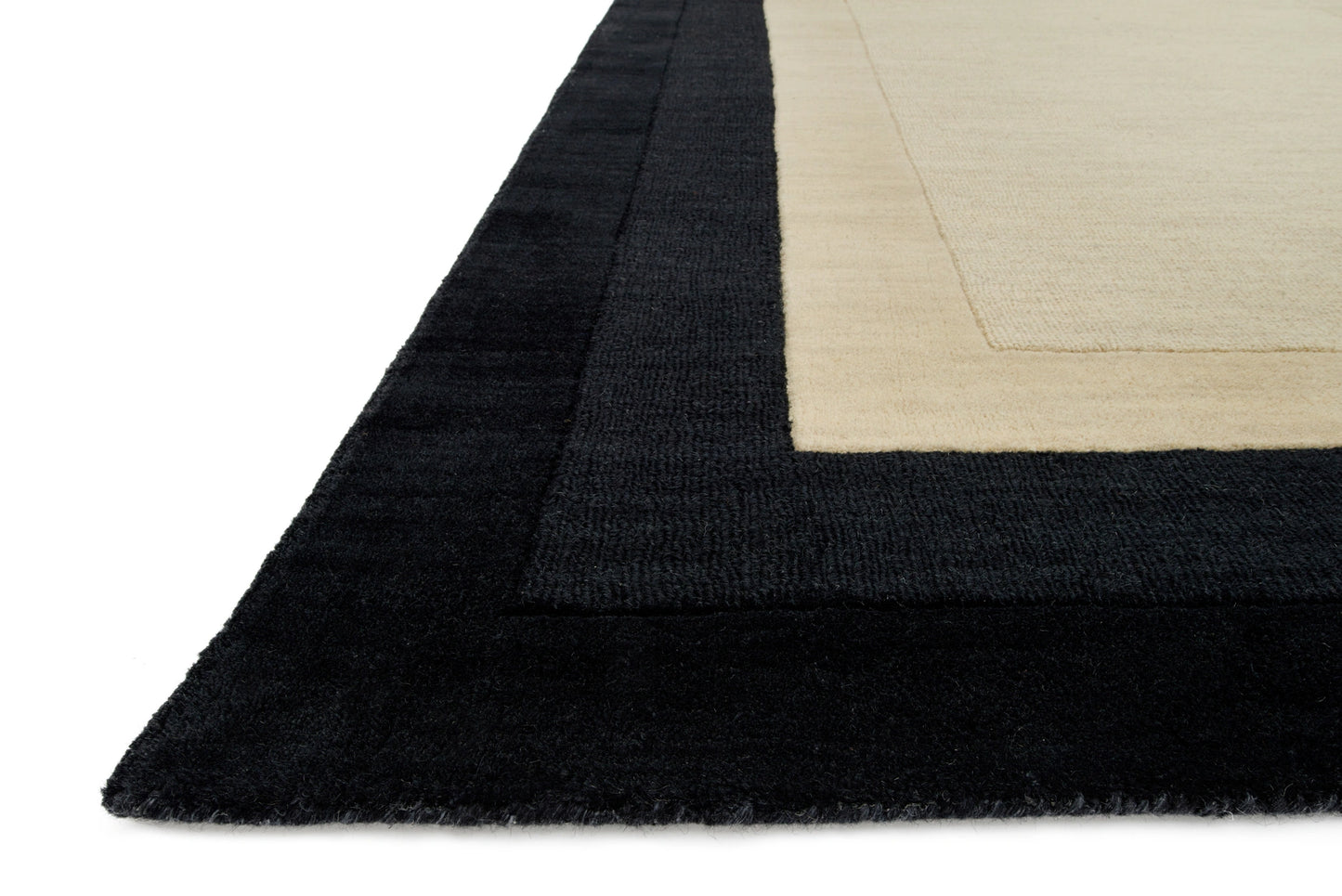 Loloi Hamilton Ivory / Charcoal 3'-6" x 5'-6" Accent Rug