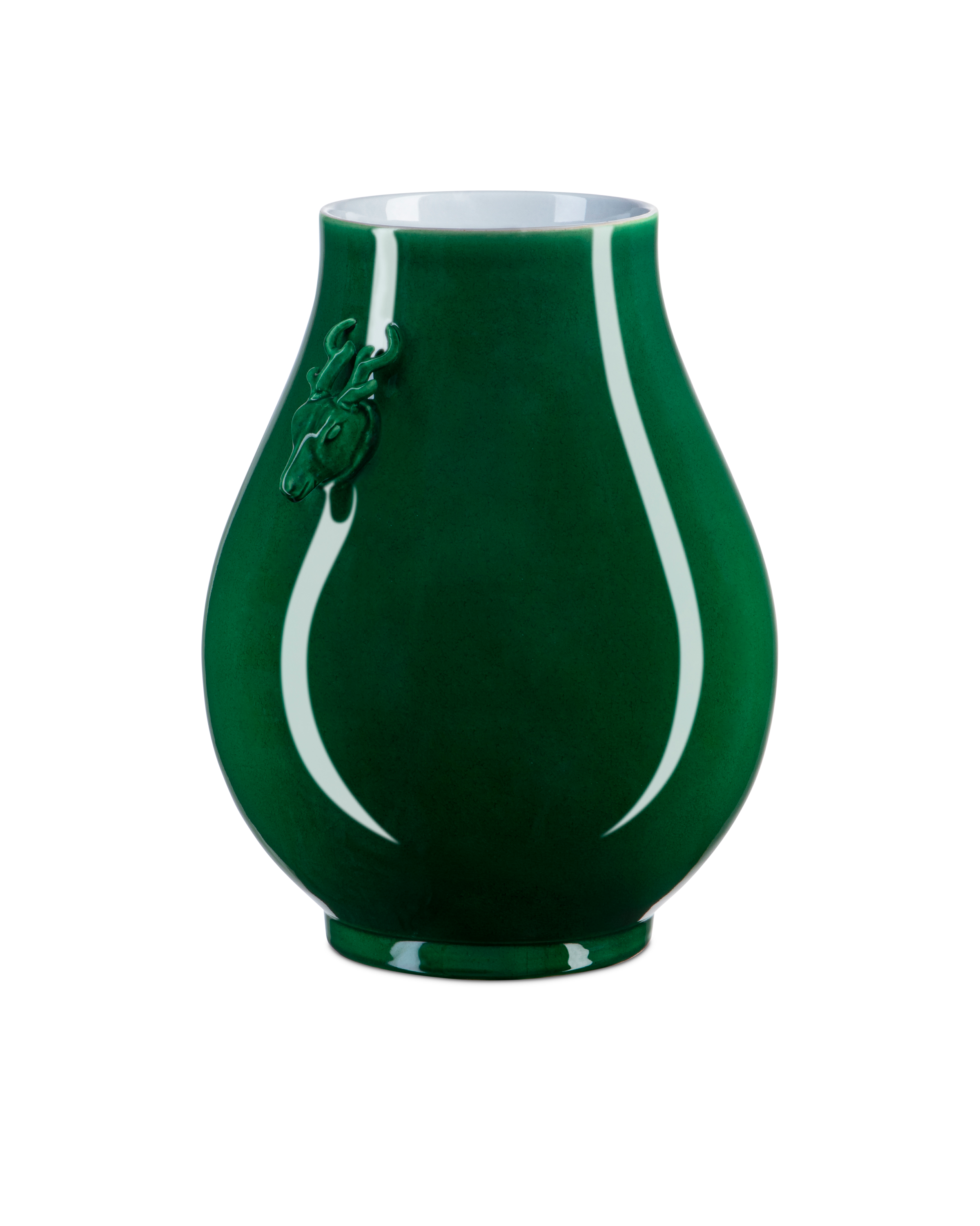 Imperial Green Deer Ears Vase - Thumbnail 2