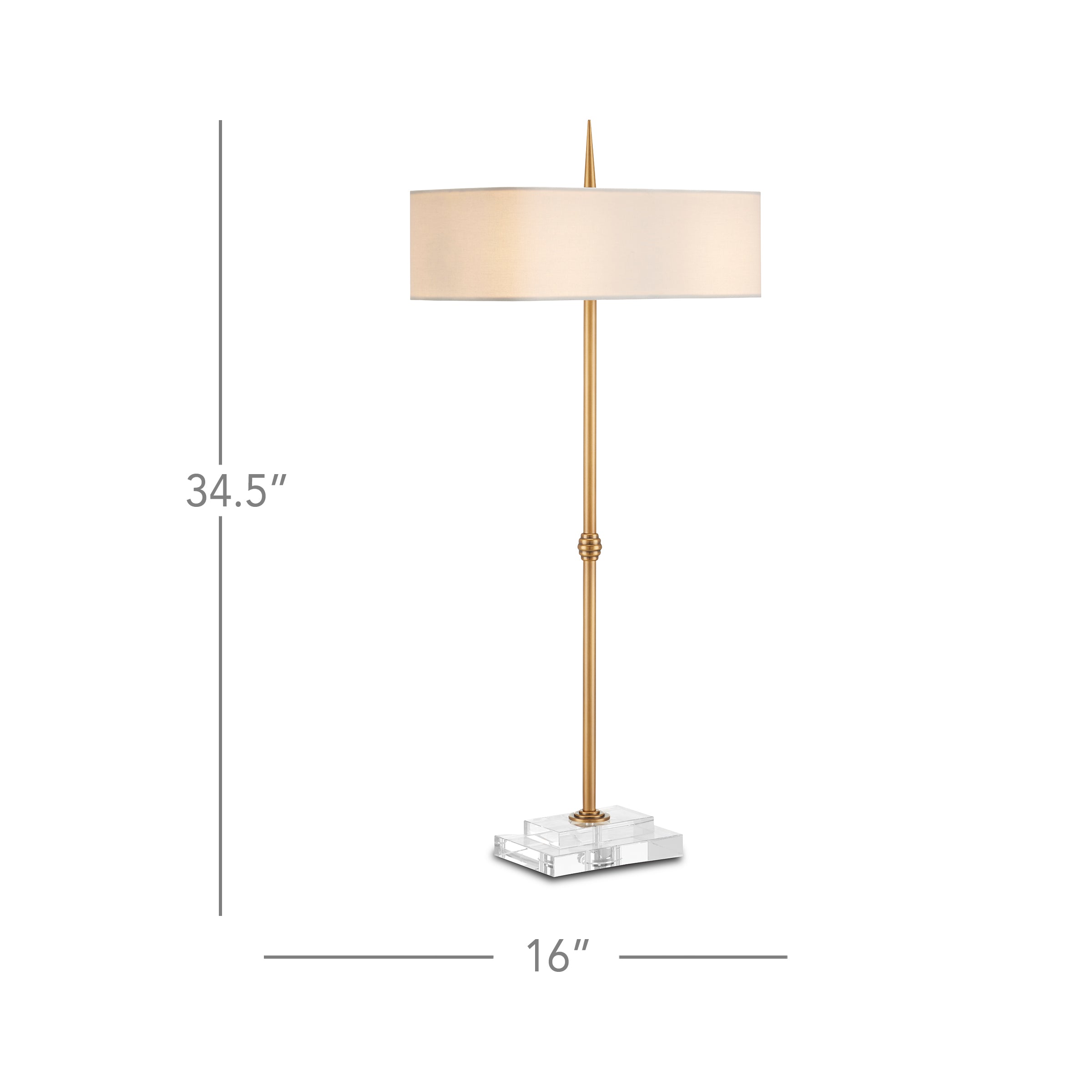 Caldwell Brass Table Lamp - Thumbnail 3