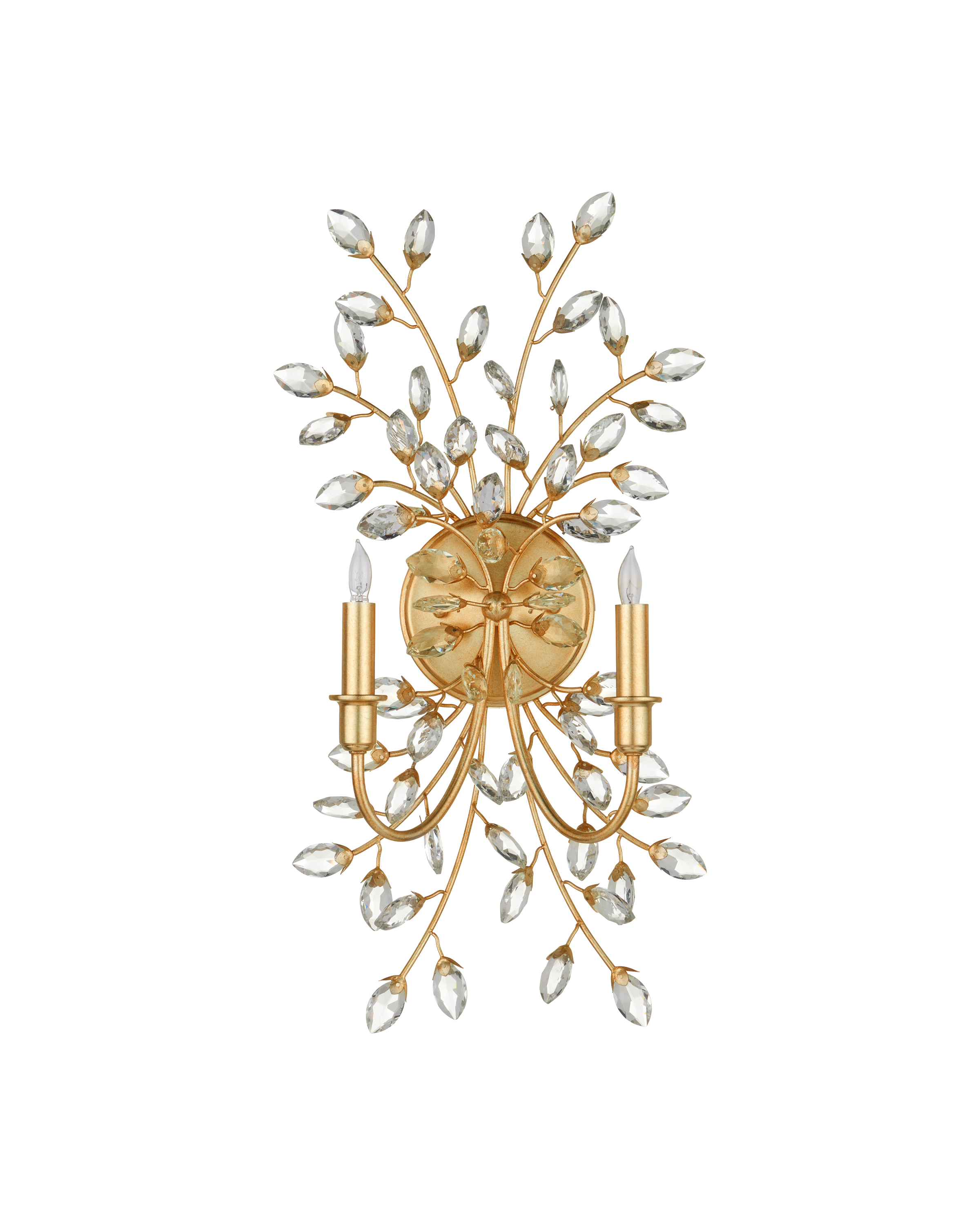 Forget-Me-Not Gold Wall Sconce - Thumbnail 3