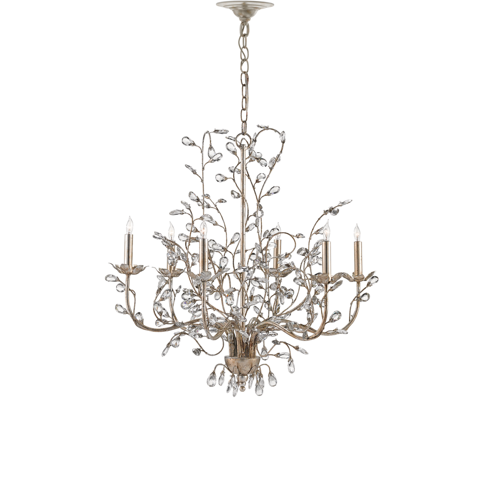 
                      
                        Crystal Bud Medium Silver Chandelier
                      
                    