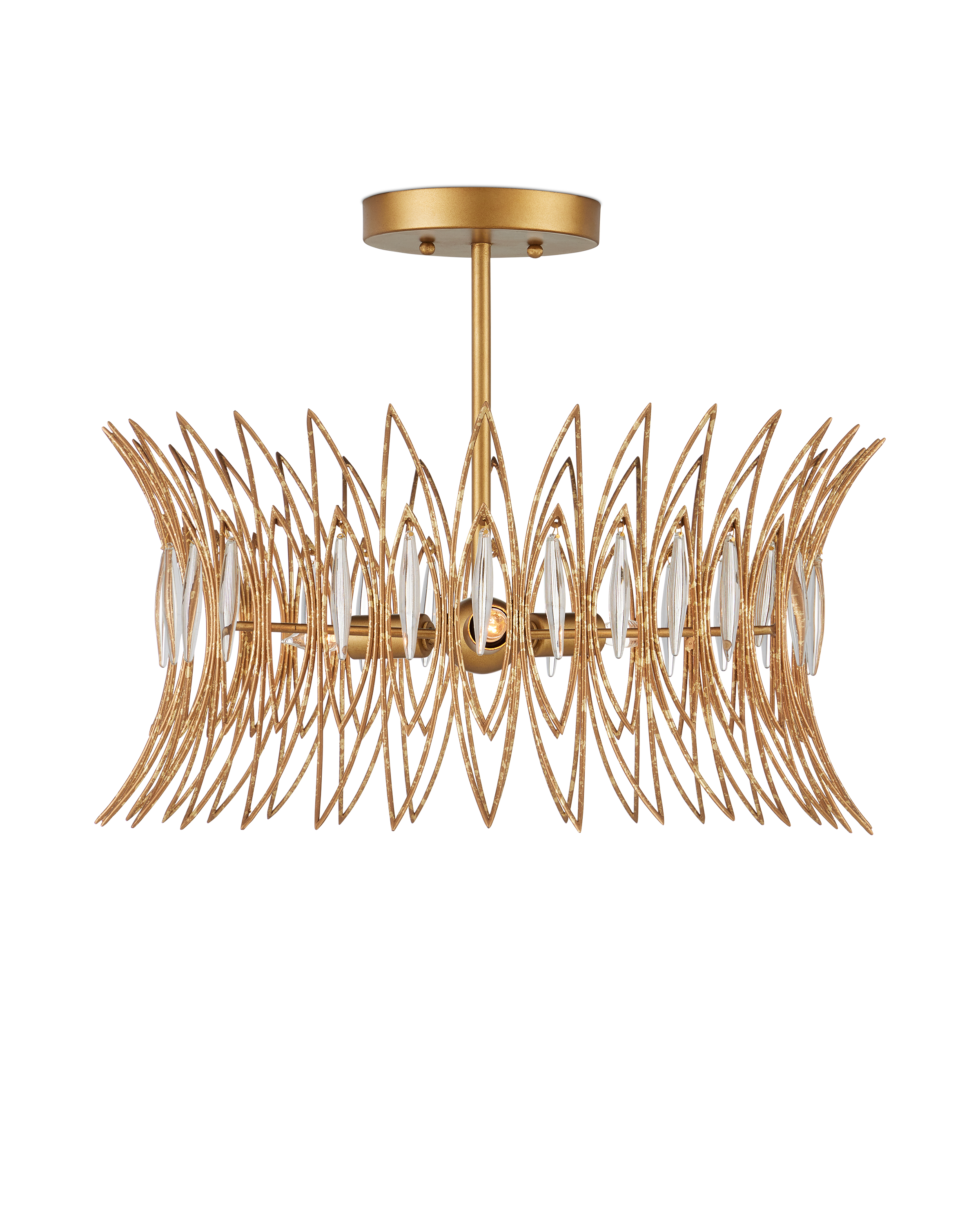 Currey & Company Marquise Semi-Flush Mount