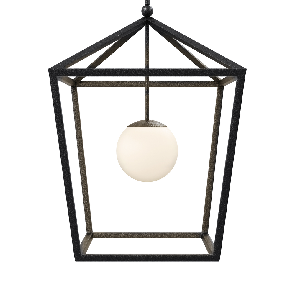 
                      
                        Denison Large Black Outdoor Lantern.
                      
                    