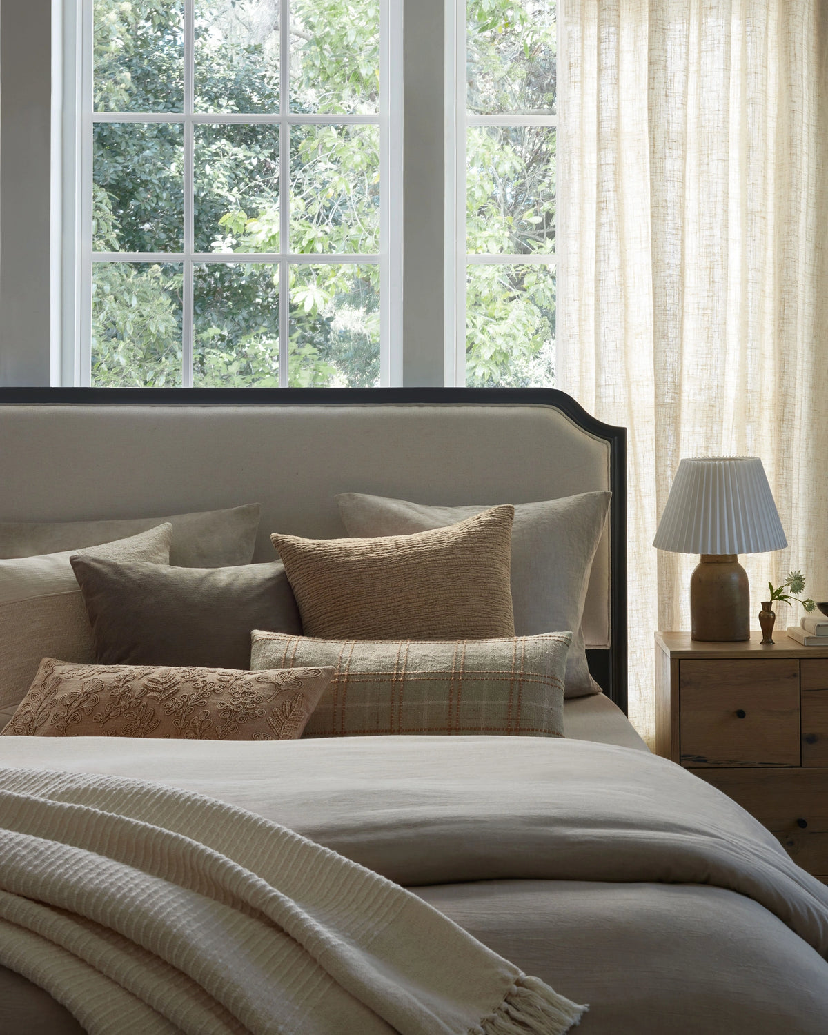 Magnolia Home by Joanna Gaines x Loloi Louise PMH0054 Natural 12'' x 27'' Pillow