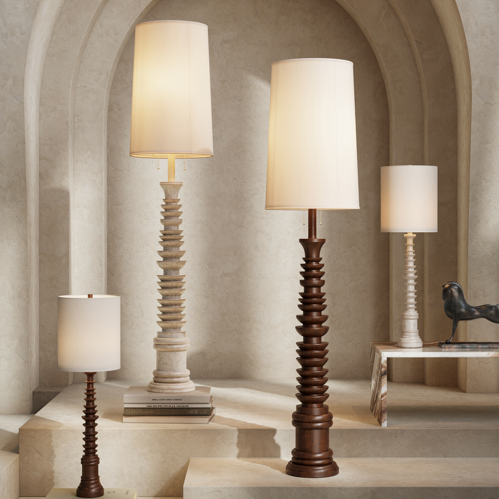 
                      
                        Malayan White Floor Lamp
                      
                    