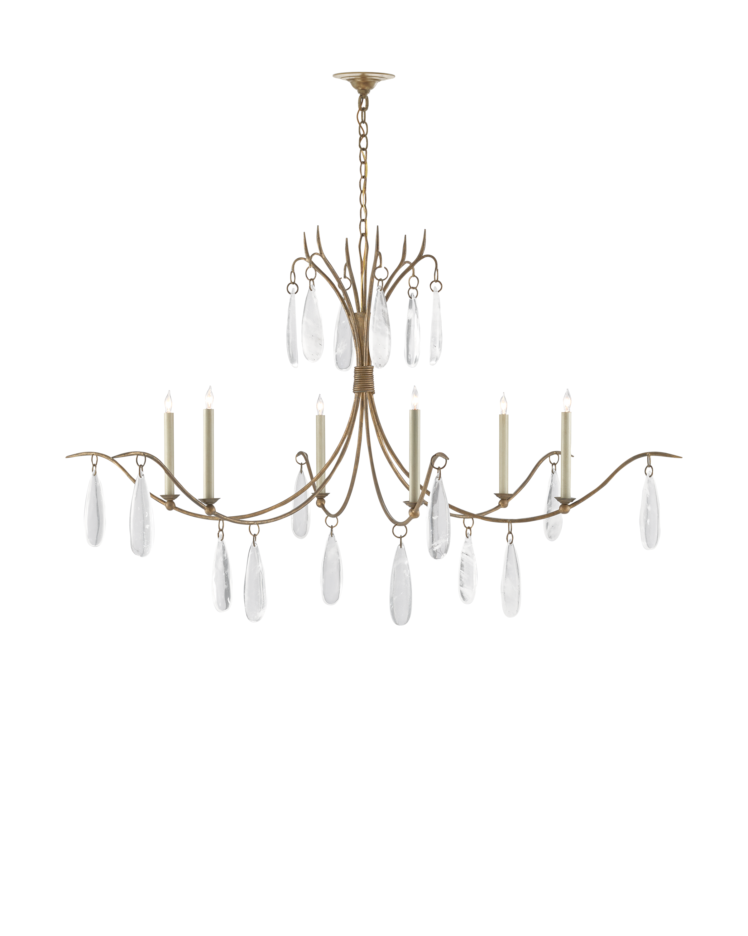 Marshallia Large Gold Chandelier - Thumbnail 2