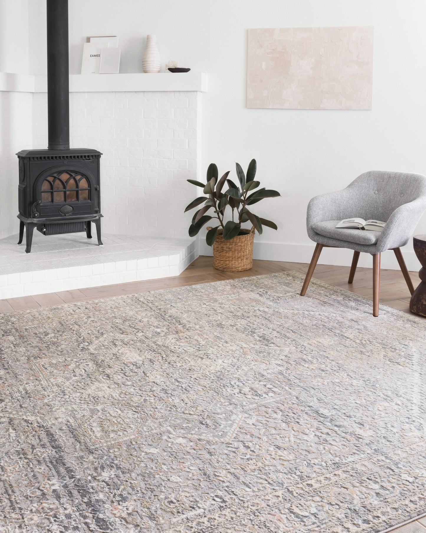 Loloi Lucia Grey / Sunset 7'-9" x 10'-6" Area Rug
