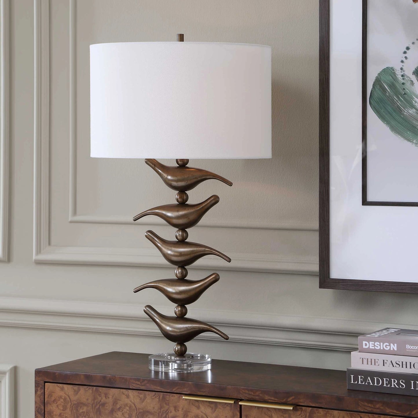 Uttermost Sing Song Bronze Table Lamp