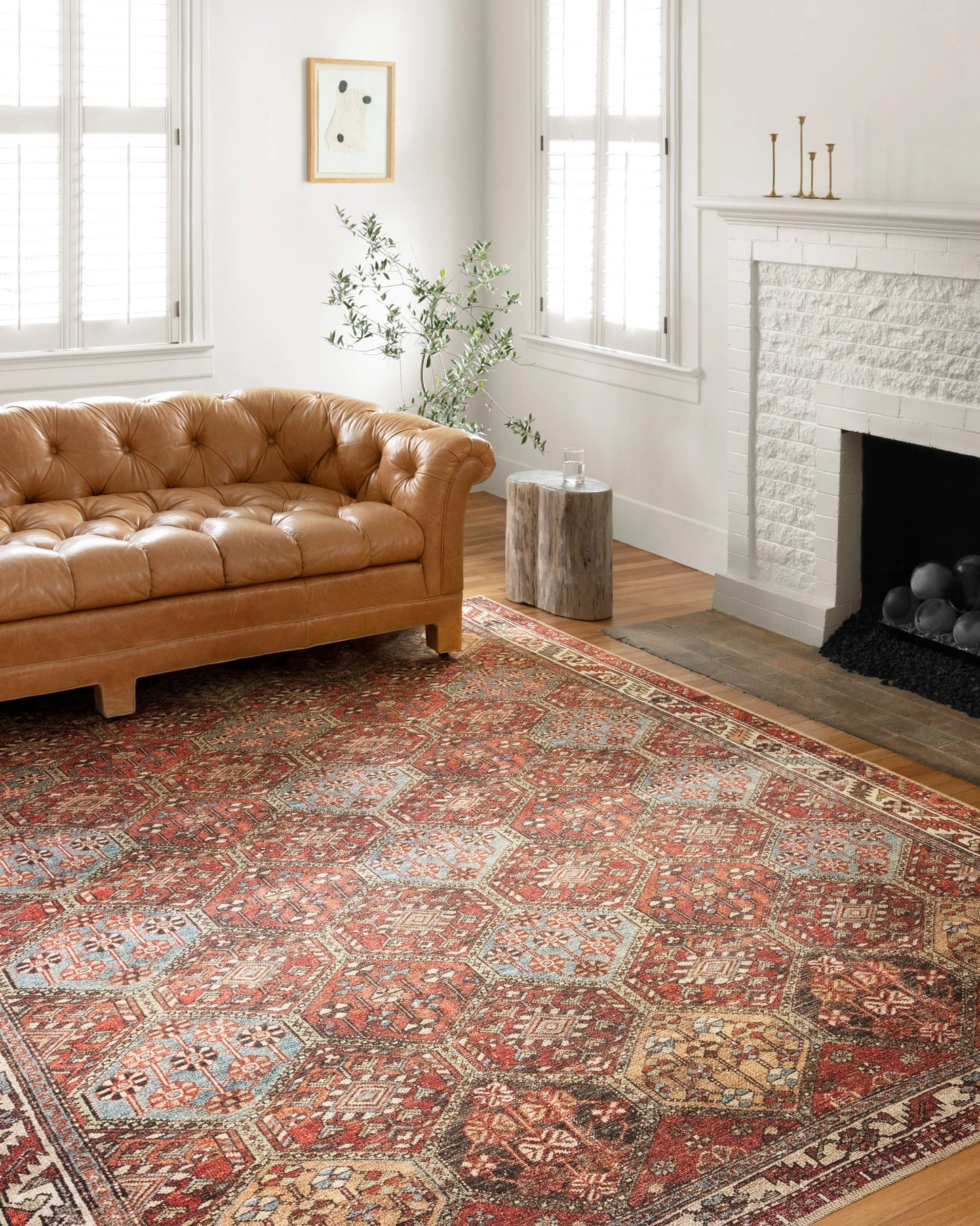 Loloi Loren Spice / Multi 18" x 18" Sample Rug