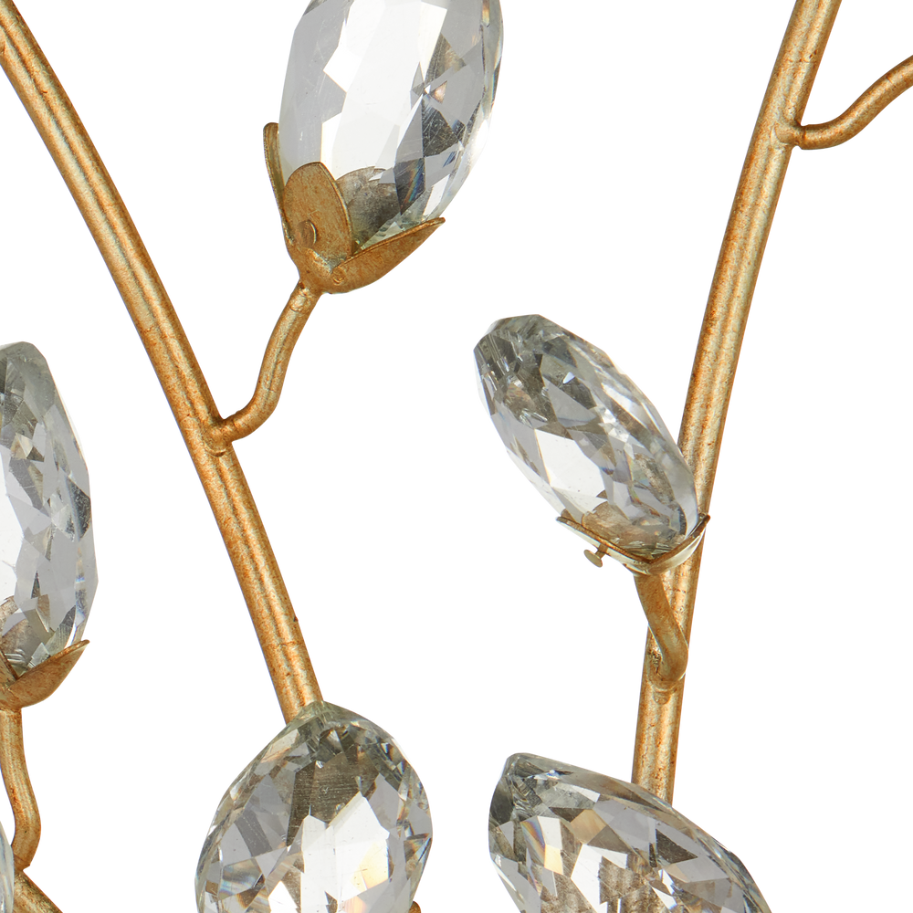 
                      
                        Forget-Me-Not Gold Wall Sconce
                      
                    
